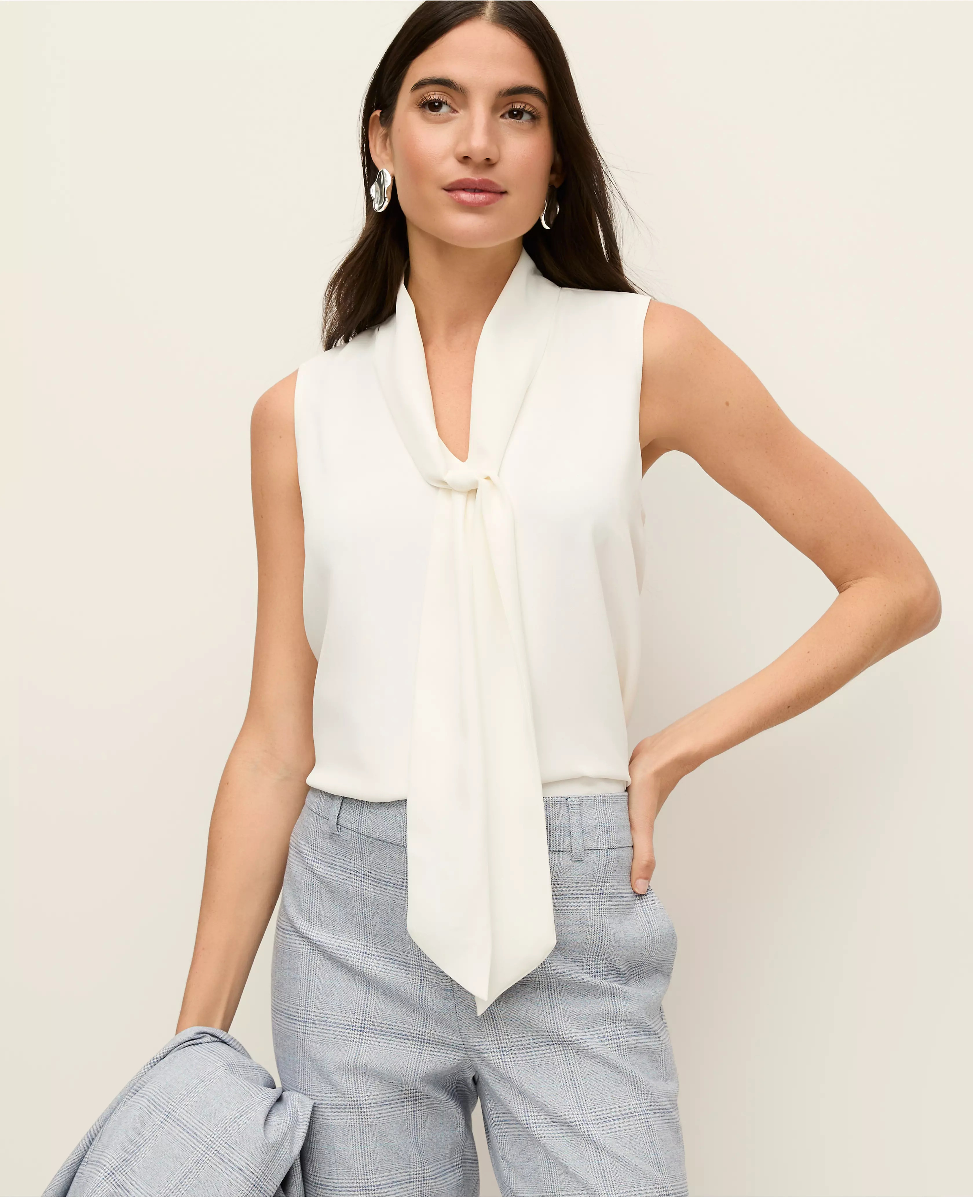 Bow Neck Shell | Ann Taylor