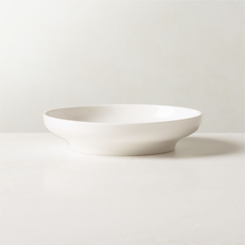 Contempri Modern White Pasta Bowl + Reviews | CB2 | CB2