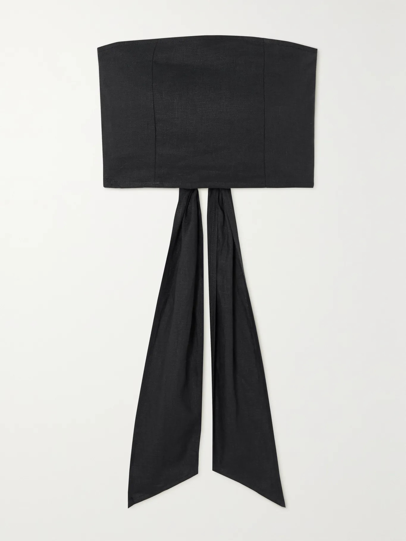 Hulala cropped linen bandeau top | NET-A-PORTER (US)