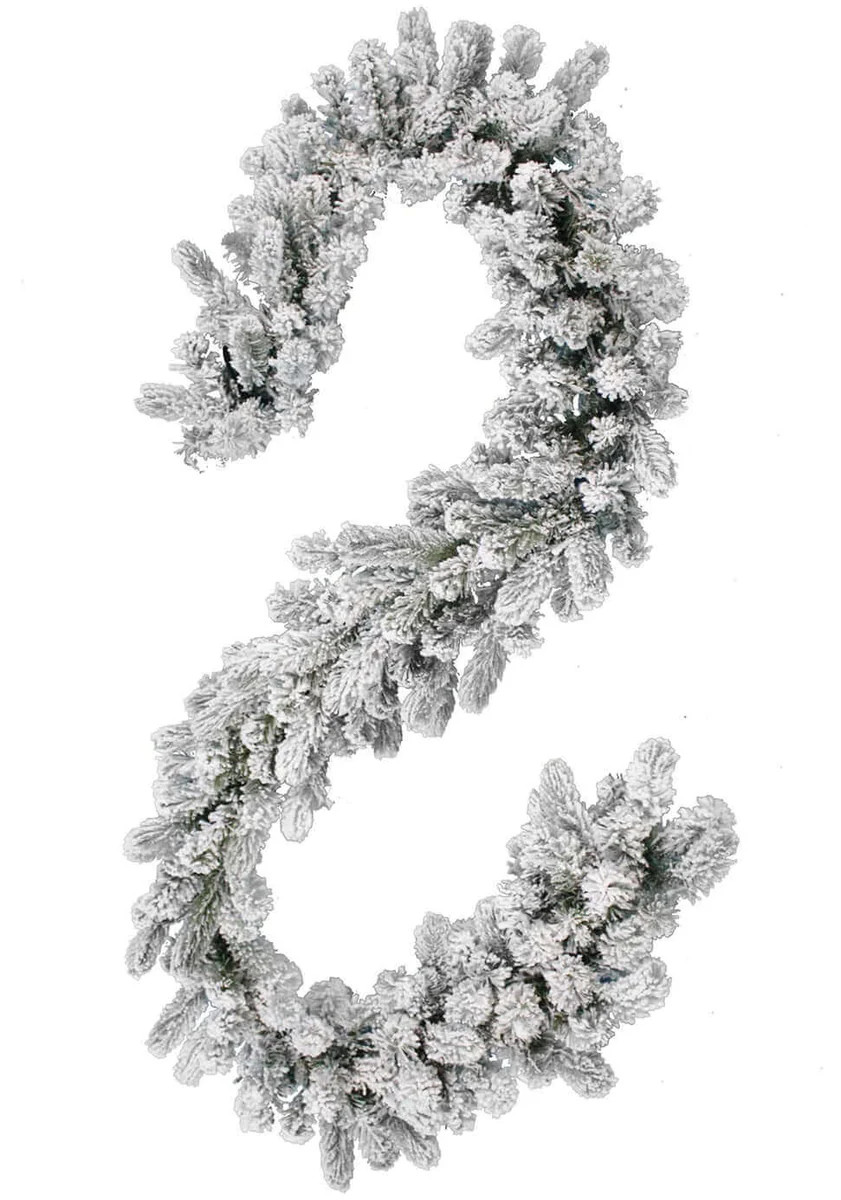 9' x 12" King Flock® Garland Unlit | King of Christmas
