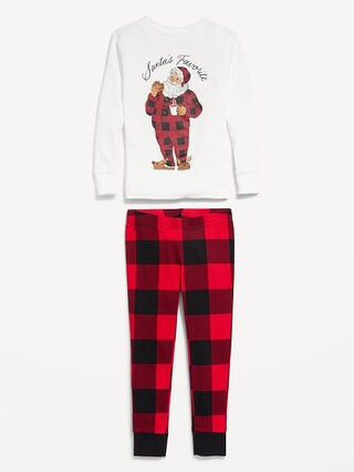 Gender-Neutral Graphic Snug-Fit Pajama Set for Kids | Old Navy (US)