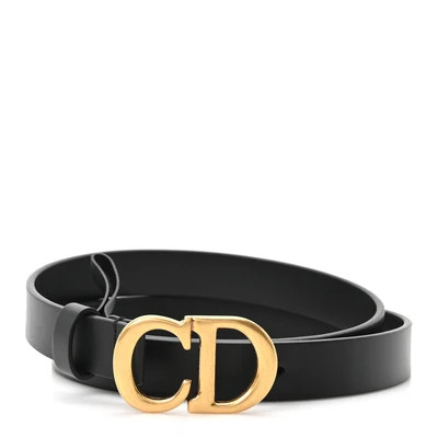 Calfskin Saddle Belt 85 34 Black | FASHIONPHILE (US)