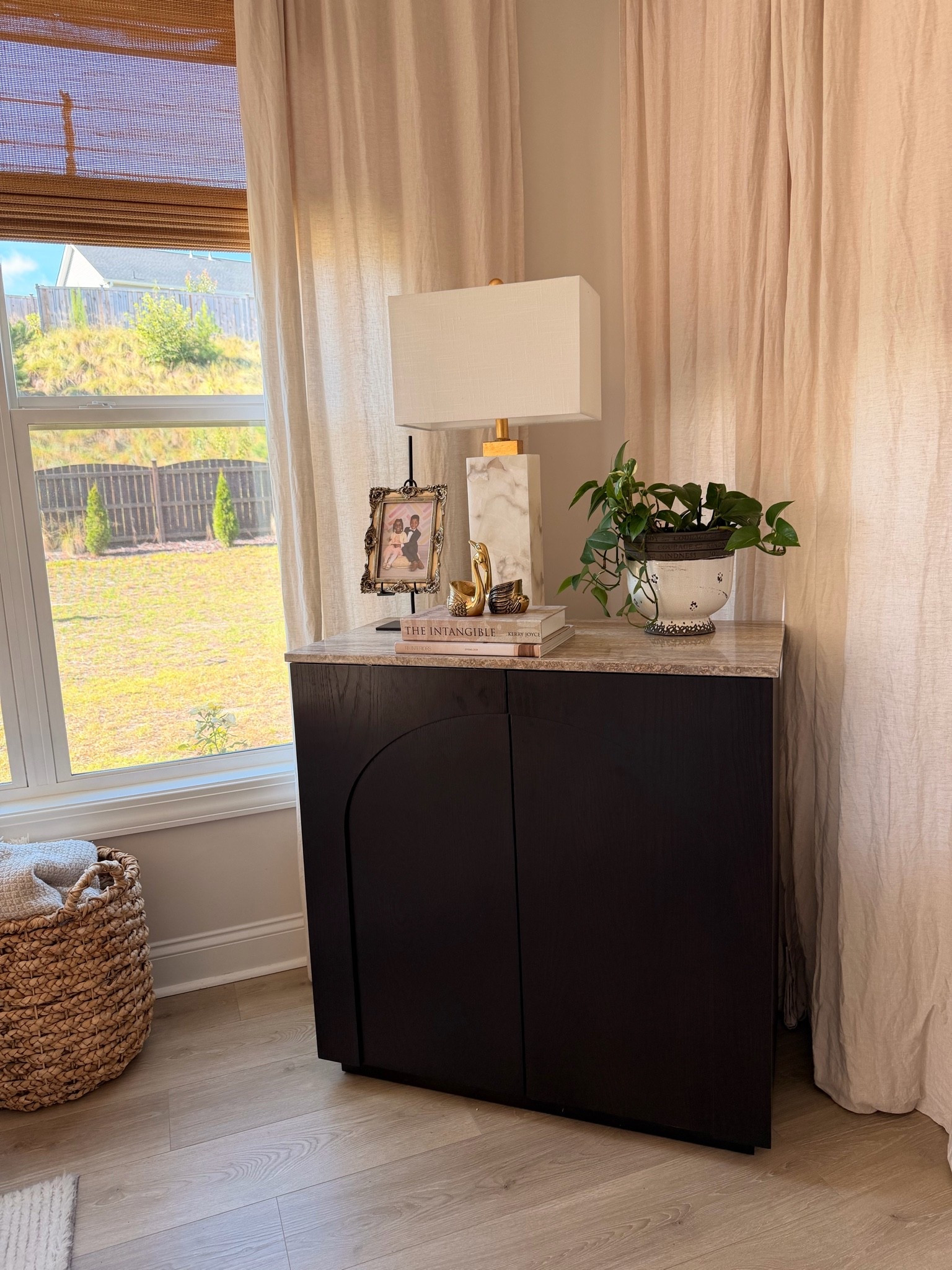 Sunroom makeover! Loving this corner!
