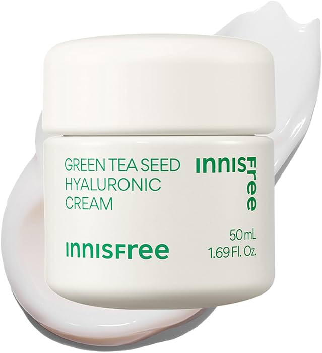 innisfree Green Tea Seed Hyaluronic Acid Cream With Barrier Boosting Complex and Ceramide, Korean... | Amazon (US)