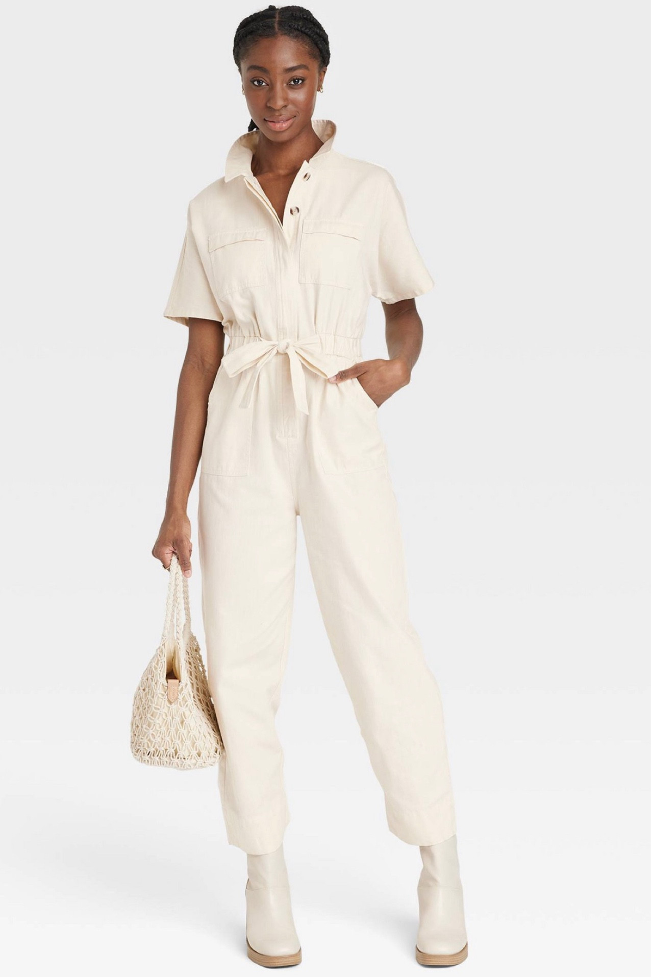 Essential spring wardrobe with this Universal Threads Boilersuit Jumpsuit. Comes in great colors. Versatile and comfy with elastic waist and pockets  

#LTKFind #LTKstyletip #LTKunder50