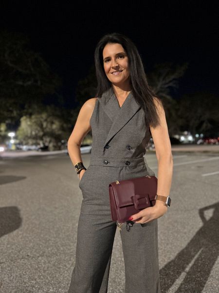 Chic and classy jumpsuit with wine color bag 🩶🍇
Use my code NATY to get 15% off on MOTF items 🤗

#LTKparties #LTKsalealert #LTKitbag