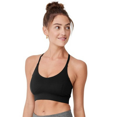 Jockey Women's Low Impact T-Back Sports Bra XS Black | Target
