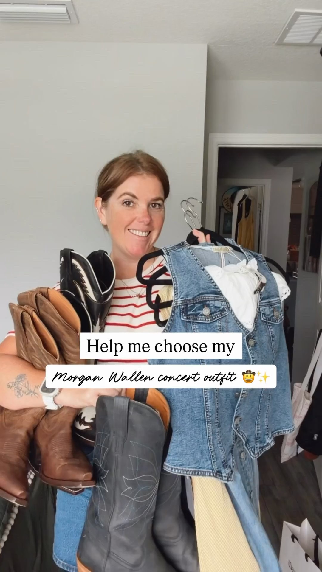 3 outfits, 3 pairs of Tecovas, and I’ve officially lost the ability to make decisions.

Which look should I choose??

#LTKSaleAlert #LTKMidsize #LTKOver40