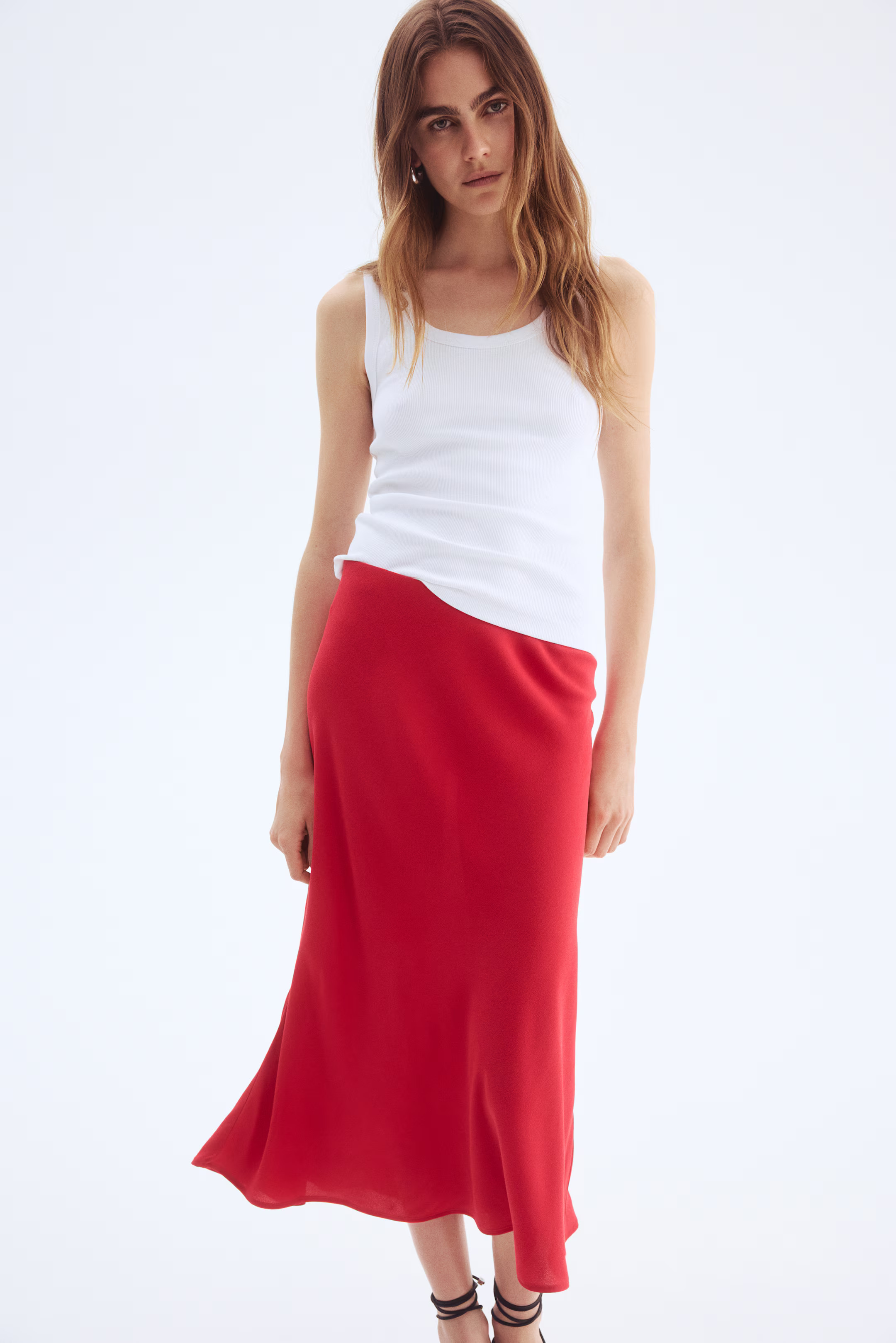 Flared slip skirt | H&M (UK, MY, IN, SG, PH, TW, HK)