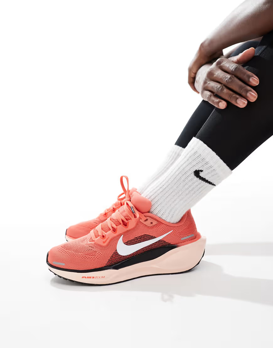 Nike Running Air Zoom Pegasus 41 sneakers in pink, white and black | ASOS (Global)