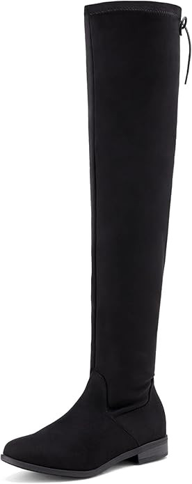 DREAM PAIRS Women's Suede Over The Knee Thigh High Winter Riding Boots | Amazon (US)