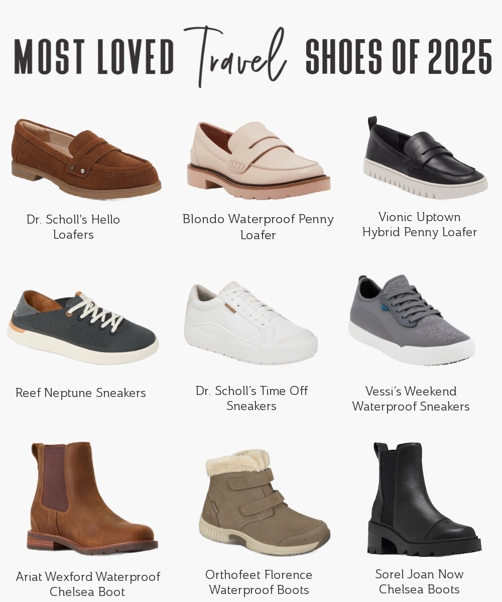 What are the most comfortable and cute walking shoes for travel? Here are YOUR tried-and-tested favorites for the best travel shoes of 2025!

Travel Fashion | Travel Shoes | Walking Shoes | Comfortable Shoes | Cute Shoes | Travel Style

#LTKTravel