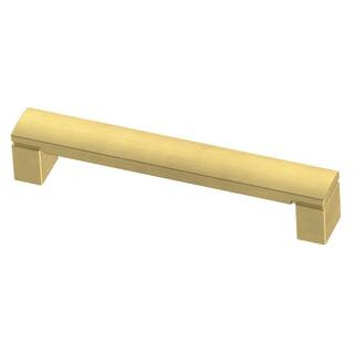 Liberty Simply Geometric 5-1/16 in. (128mm) Center-to-Center Brushed Brass Drawer Pull P38520C-11... | The Home Depot