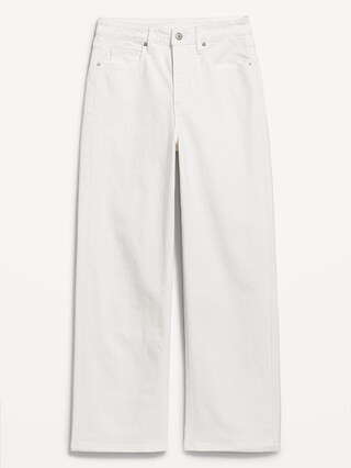 Extra High-Waisted Wide-Leg Crop Jeans | Old Navy (US)