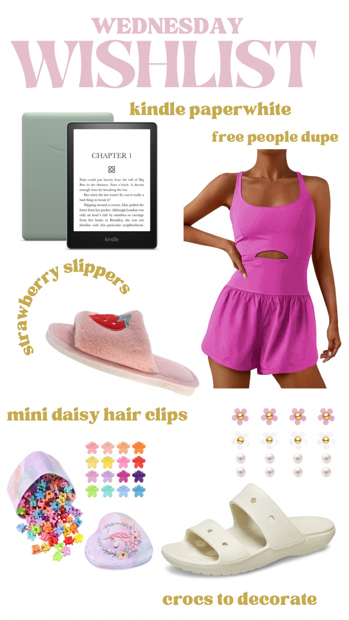 another free people dupe, reading in the sun, little hair clips, and CROCS?? who am i. these little clip ons are too cute.

#LTKunder50 #LTKstyletip #LTKGiftGuide