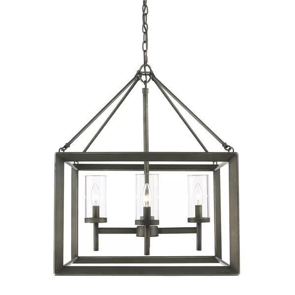 Laurent 4 - Light Dimmable Square / Rectangle Chandelier | Wayfair North America