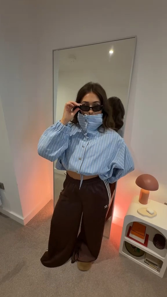 Styling crocs - adidas track pants - blue stripe jacket 

#LTKstyletip #LTKuk #LTKwinter