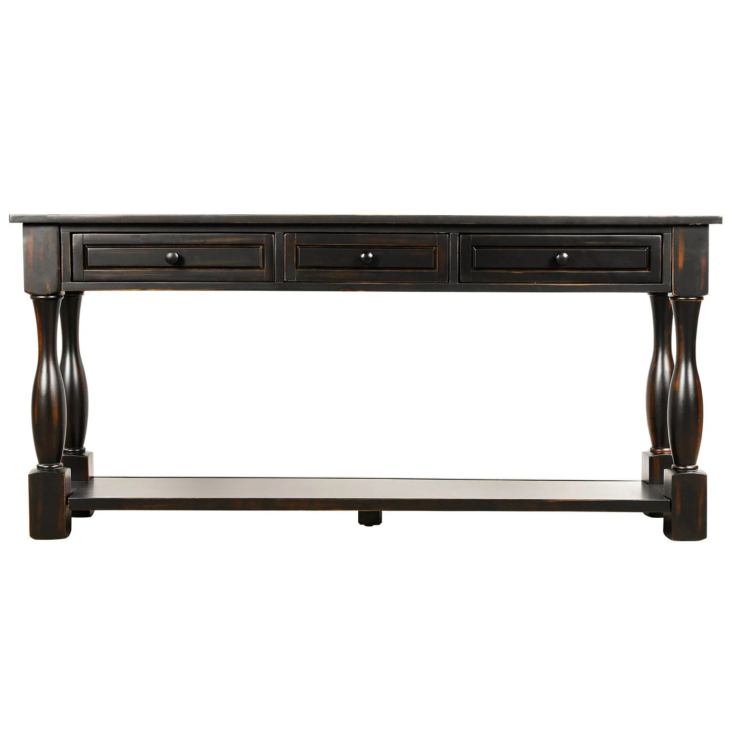 Cervantez Console Table Long Console Table with Drawers and Shelf,entryway table,sofa table | Wayfair North America