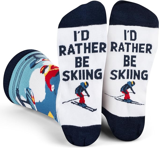 I'd Rather Be - Funny Socks For Men & Women - Gifts For Golfing, Hunting, Camping, Hiking, Skiing... | Amazon (US)