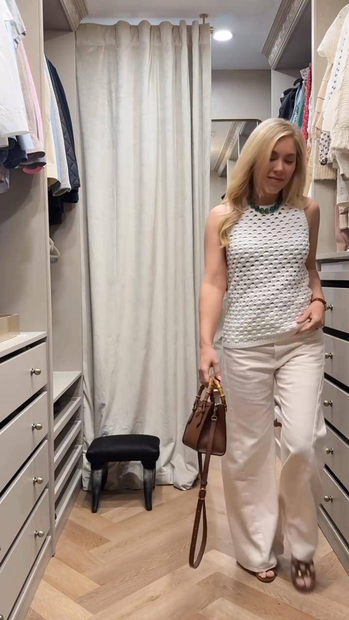 Love the shape of these twist jeans. 
I sized down (there’s no stretch) I’m in 26 instead of my usual 25
Green necklace selling out!!

#LTKgrwm #LTKdayinmylife #LTKootd