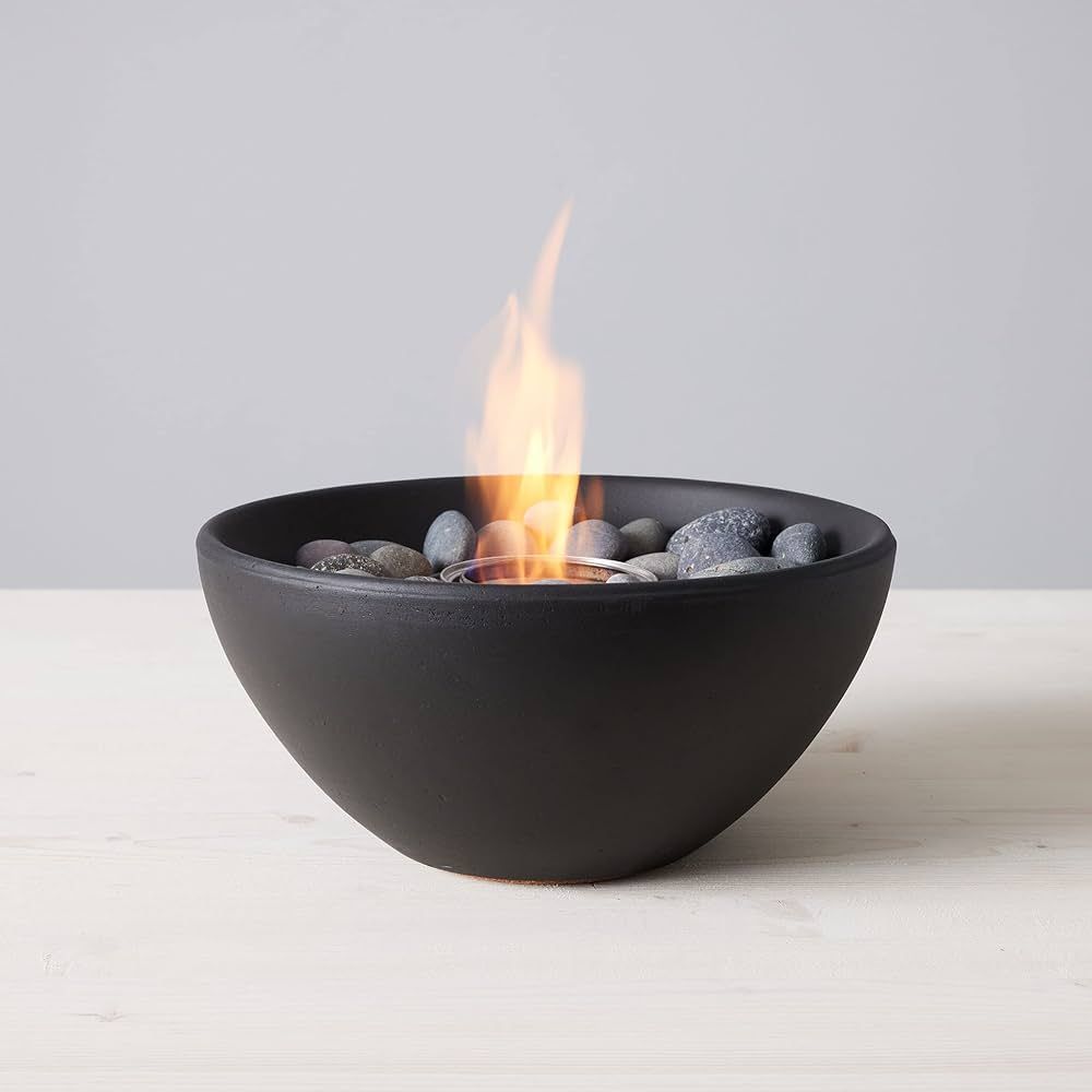 Amazon.com : TerraFlame Basin Fire Bowl Table Top | Portable Concrete Fire Pit for Indoor and Out... | Amazon (US)