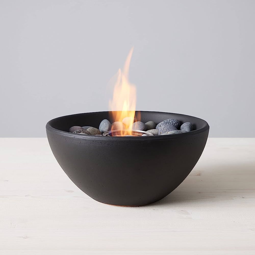 Amazon.com : TerraFlame Basin Fire Bowl Table Top | Portable Concrete Fire Pit for Indoor and Out... | Amazon (US)