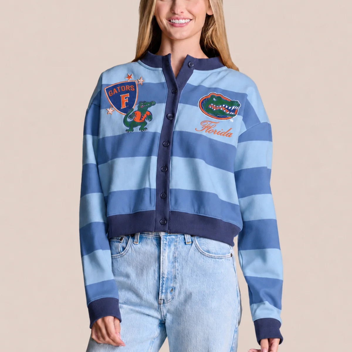 The Playbook Patch Cardigan | Florida | Stewart Simmons