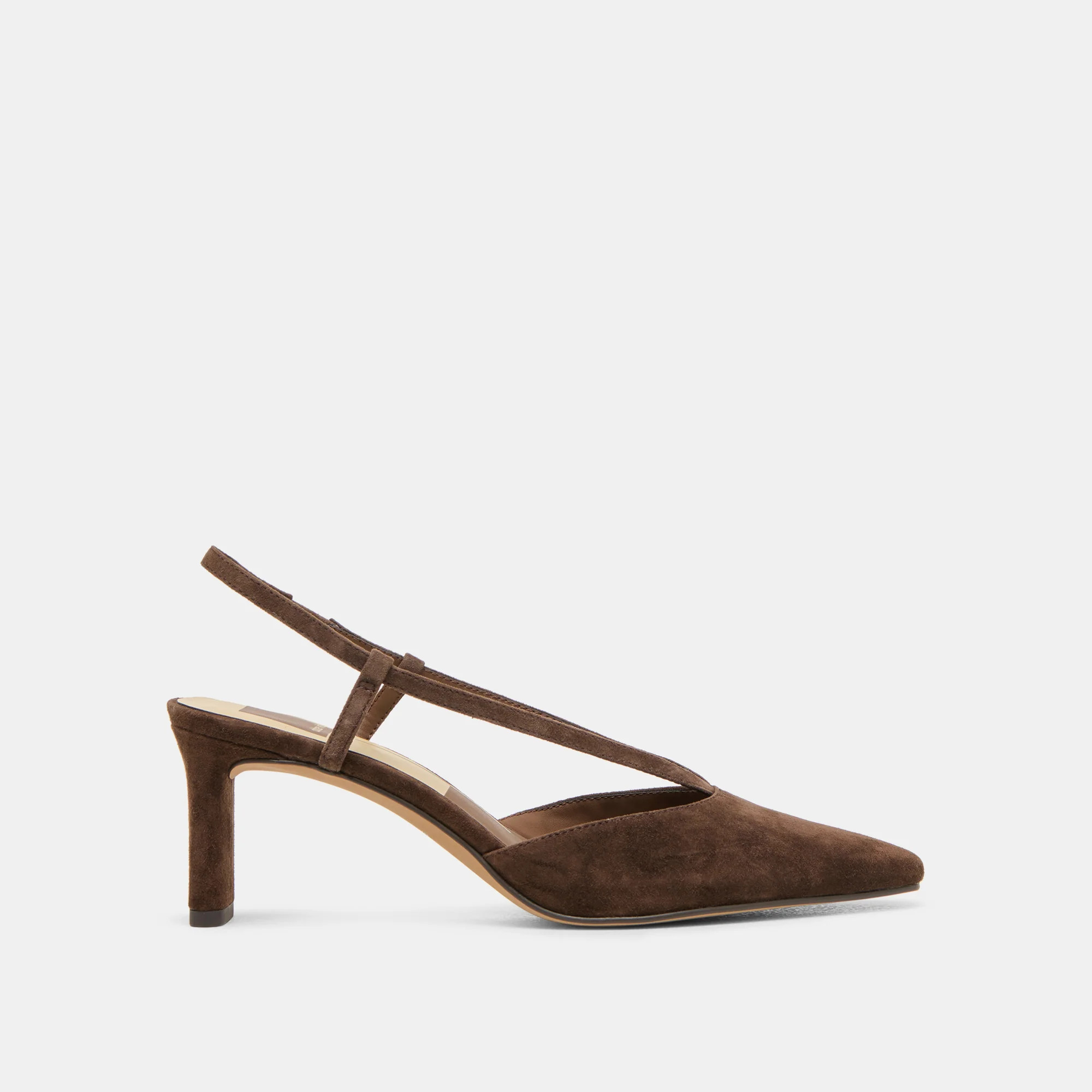 Ginay Dk Brown Suede Heels | Dolce Vita | DolceVita.com