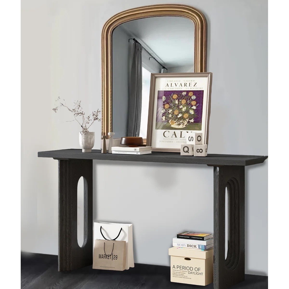 59" Wooden Console Table with Round Hollow Legs,Modern Entryway Table,Sofa Table

#LTKdayinmylife #LTKxMadewell #LTKMothersDay