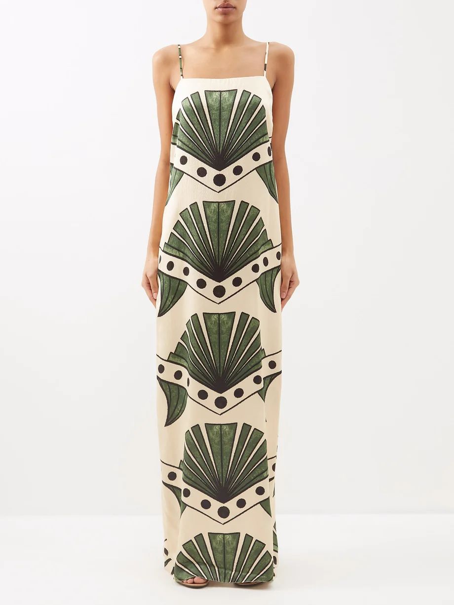 Era of Palms silk-charmeuse maxi dress | Johanna Ortiz | Matches (US)