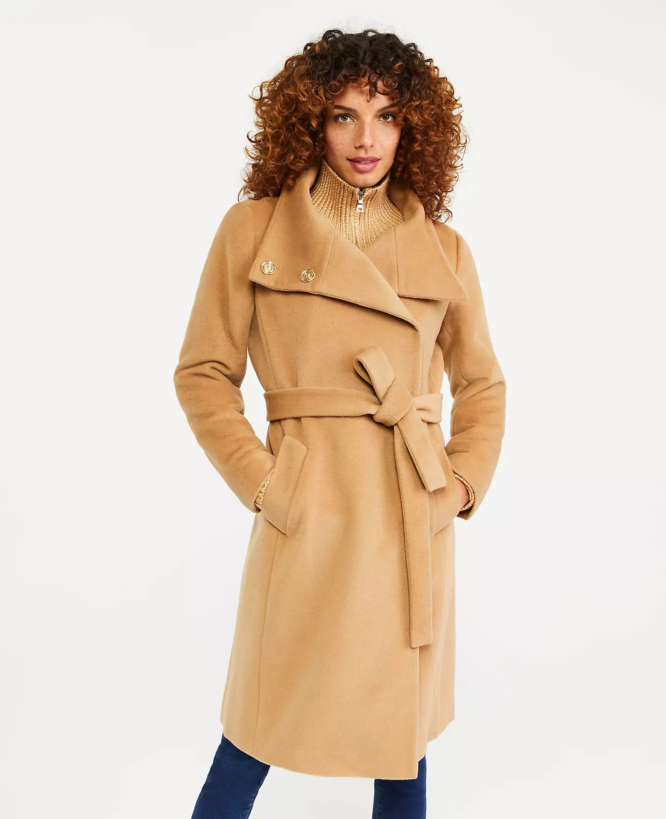 Belted Funnel Neck Coat | Ann Taylor | Ann Taylor (US)