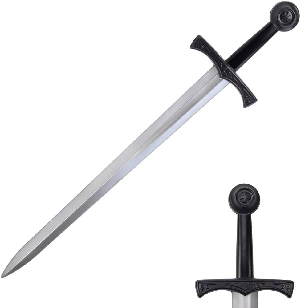 Hero's Edge G-JS101 Foam Excalibur Sword, 28" silver | Amazon (US)