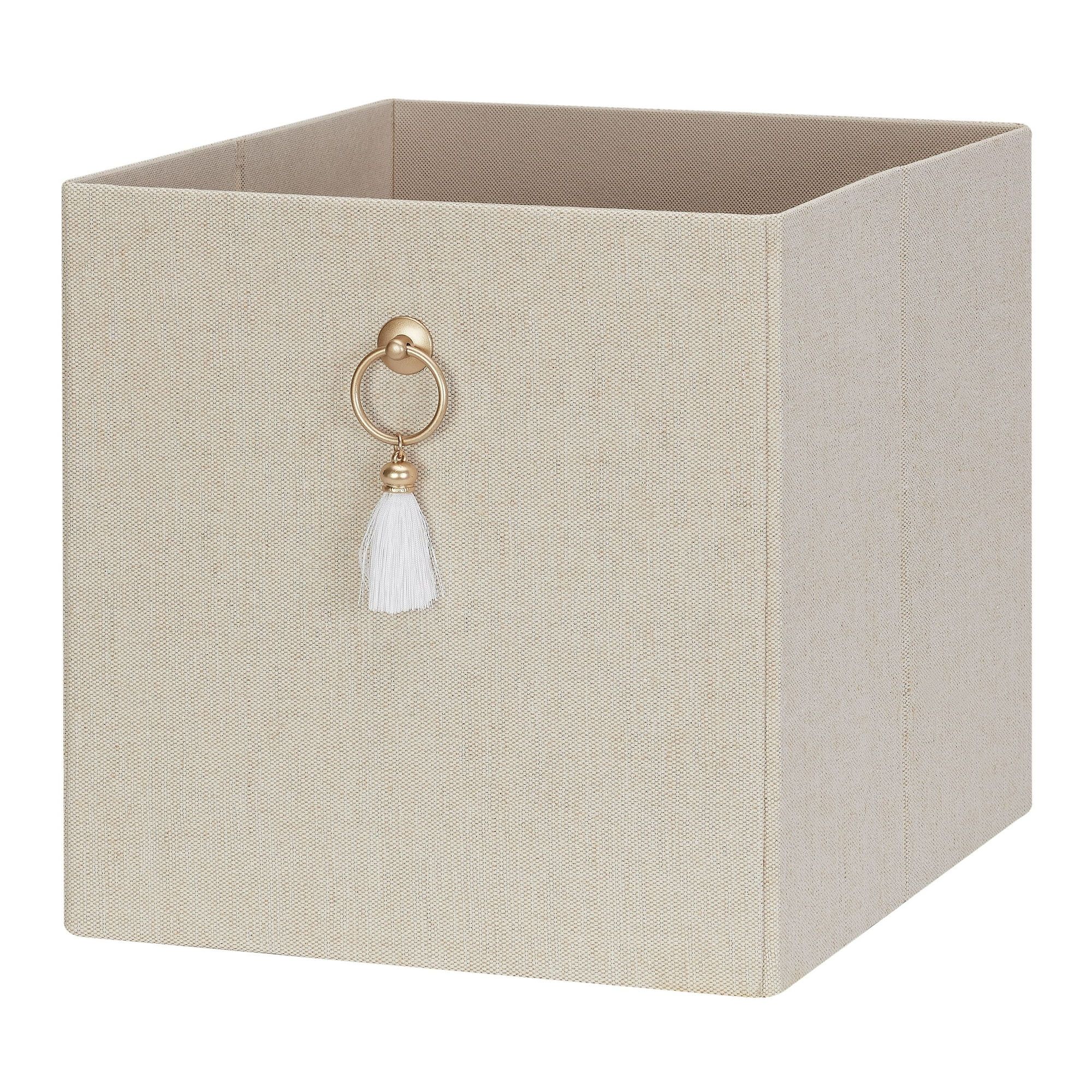 Better Homes & Gardens Collapsible Fabric Cube Storage Bin (12.75" x 12.75") - Tassel 1 Piece for... | Walmart (US)