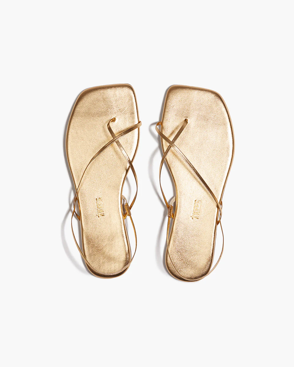 TKEES Square Toe Millie Leather Sandals in Blink | TKEES