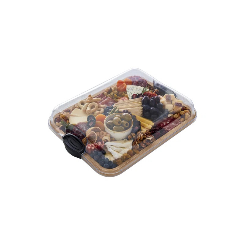 Farberware Build-a-Board Bamboo Charcuterie Board with Locking Lid | Wayfair North America