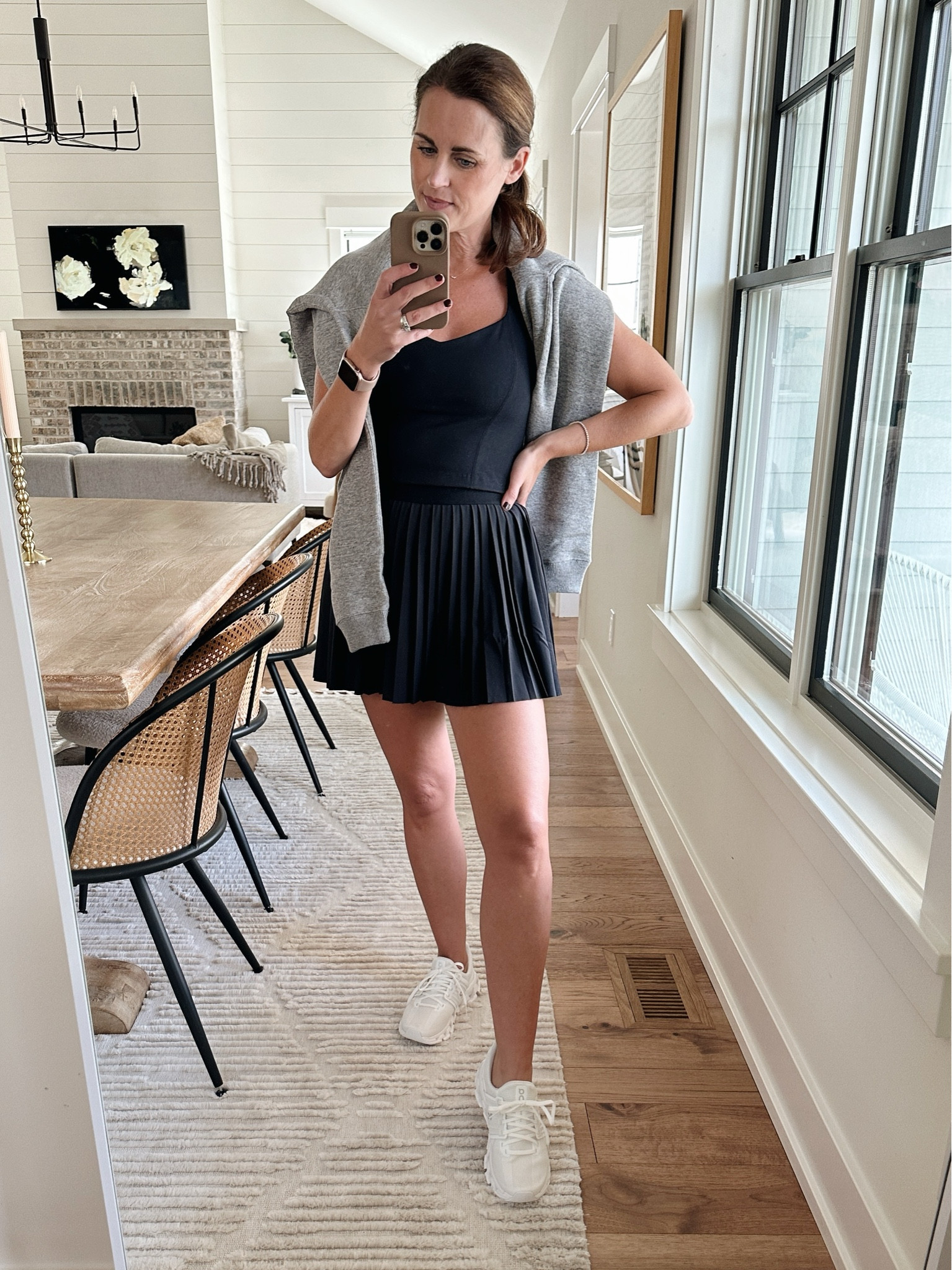 Top, skirt and sweatshirt all true to size, small
Shoes true to size


#LTKBacktoSchool #LTKStyleTip #LTKOver40