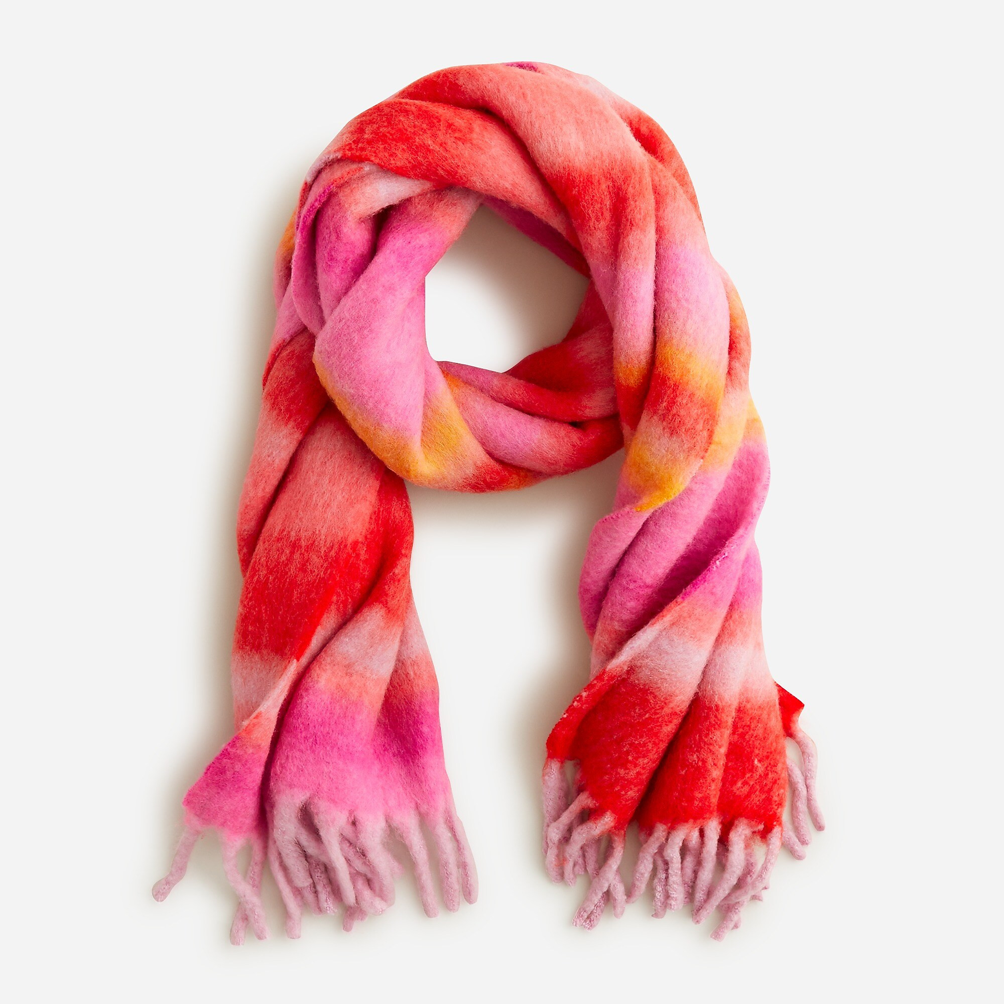 Plaid scarf in textured wool | J. Crew US