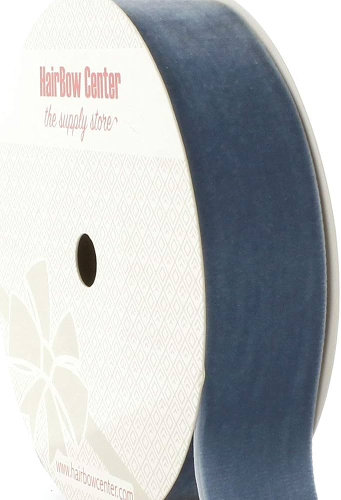 HBC 3/8" Velvet Ribbon 338 Antique Blue 25 Yard | Amazon (US)