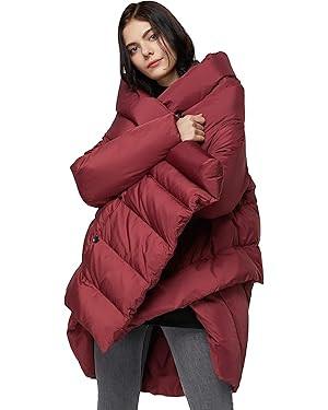 Orolay Women's Puffer Down Coat Cloak-Type Jacket | Amazon (US)