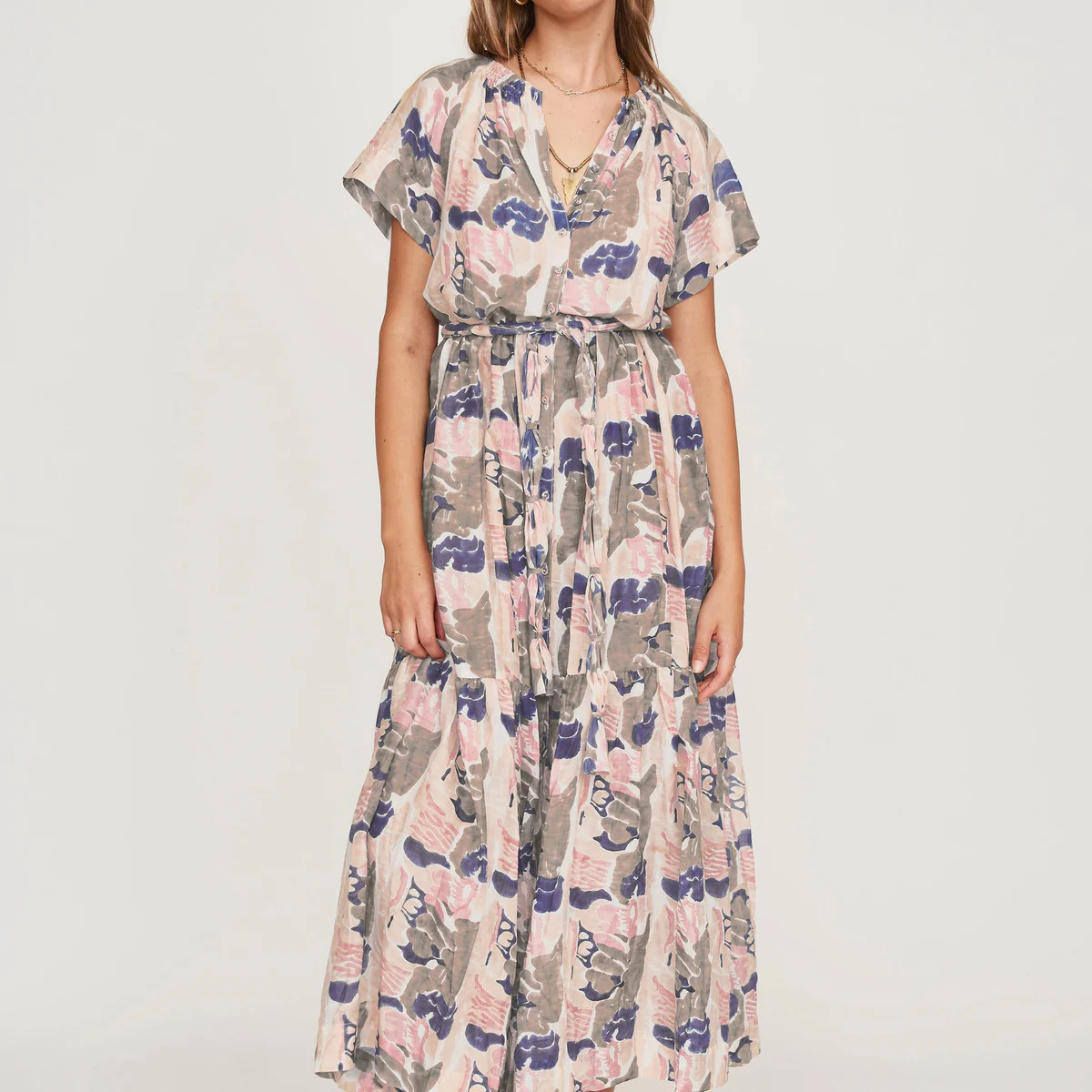 Vienna Maxi Dress in Reef in Shortcake | MIRTH