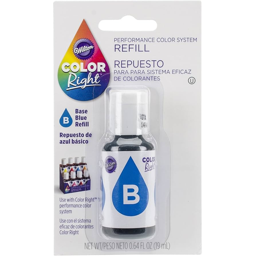 Wilton Color Right Food Color System Refill, .7oz, Blue | Amazon (US)