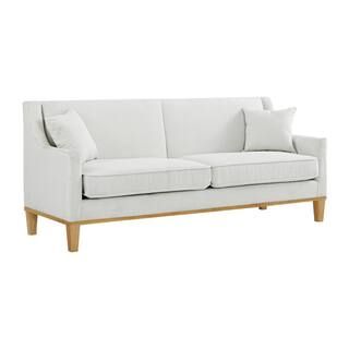 Picket House Furnishings Moxie 81 in. Linen Cotton 3-Seater Sofa With Distressed Frame U.15130.30... | The Home Depot