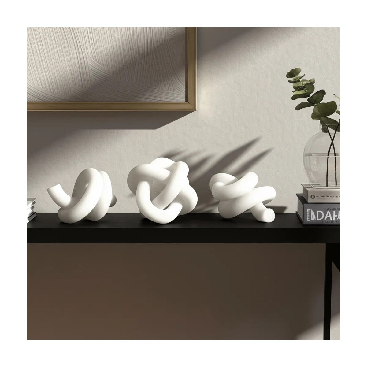 Decorative Knot Figurine For Home Decor - Modern Decorations For Living Room Statue - Sculptural ... | Wayfair North America