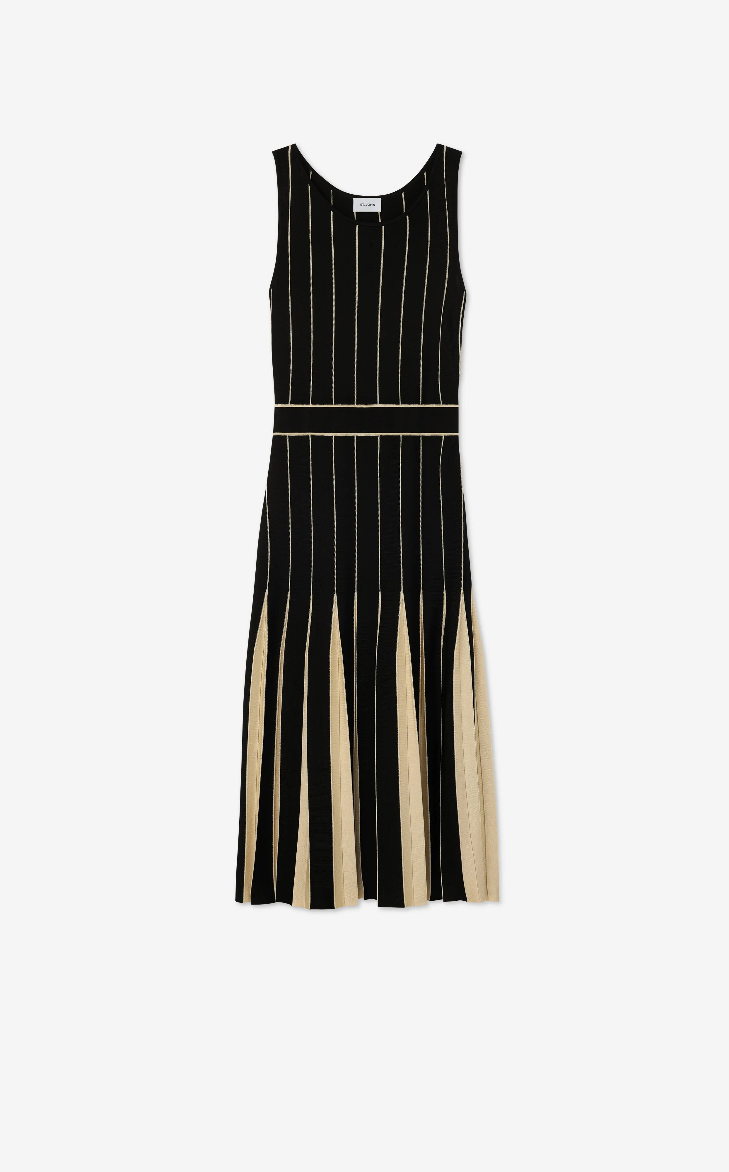 Pleated Sleeveless Dress | St. John Knits