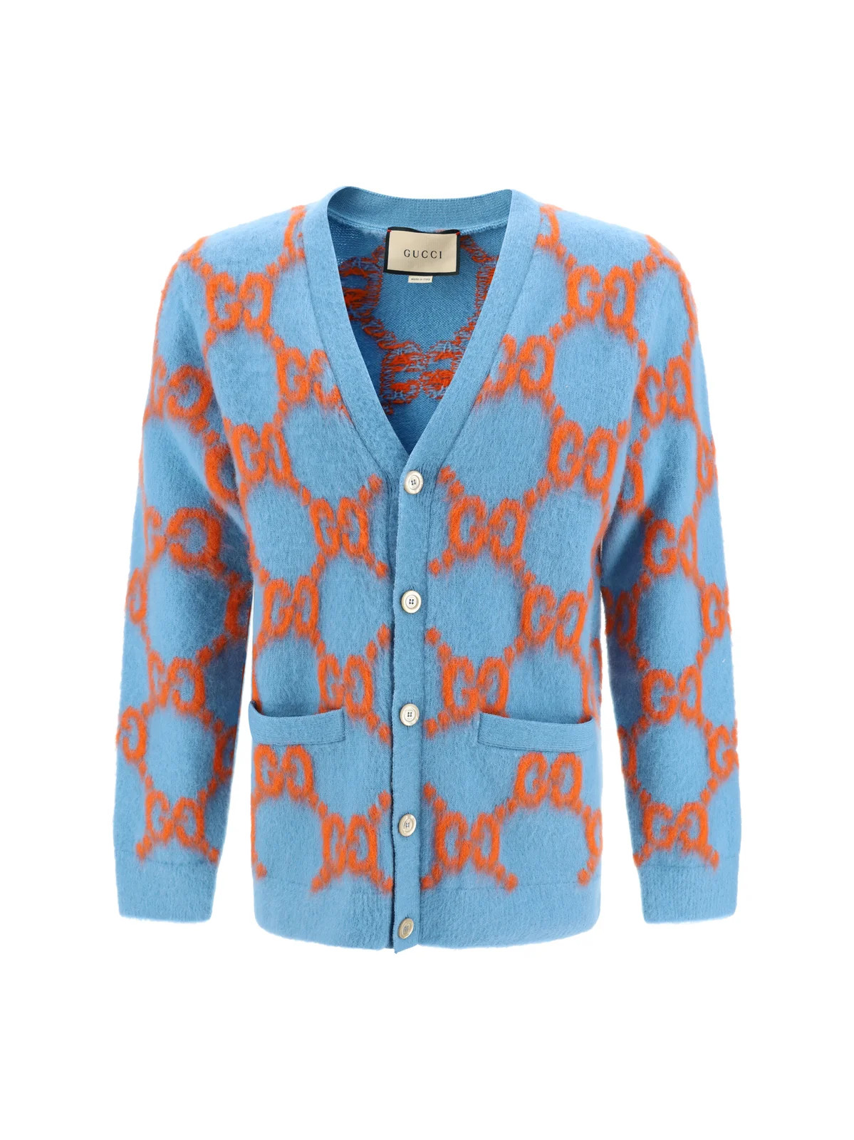 Gucci GG Intarsia Knit Cardigan | Cettire Global