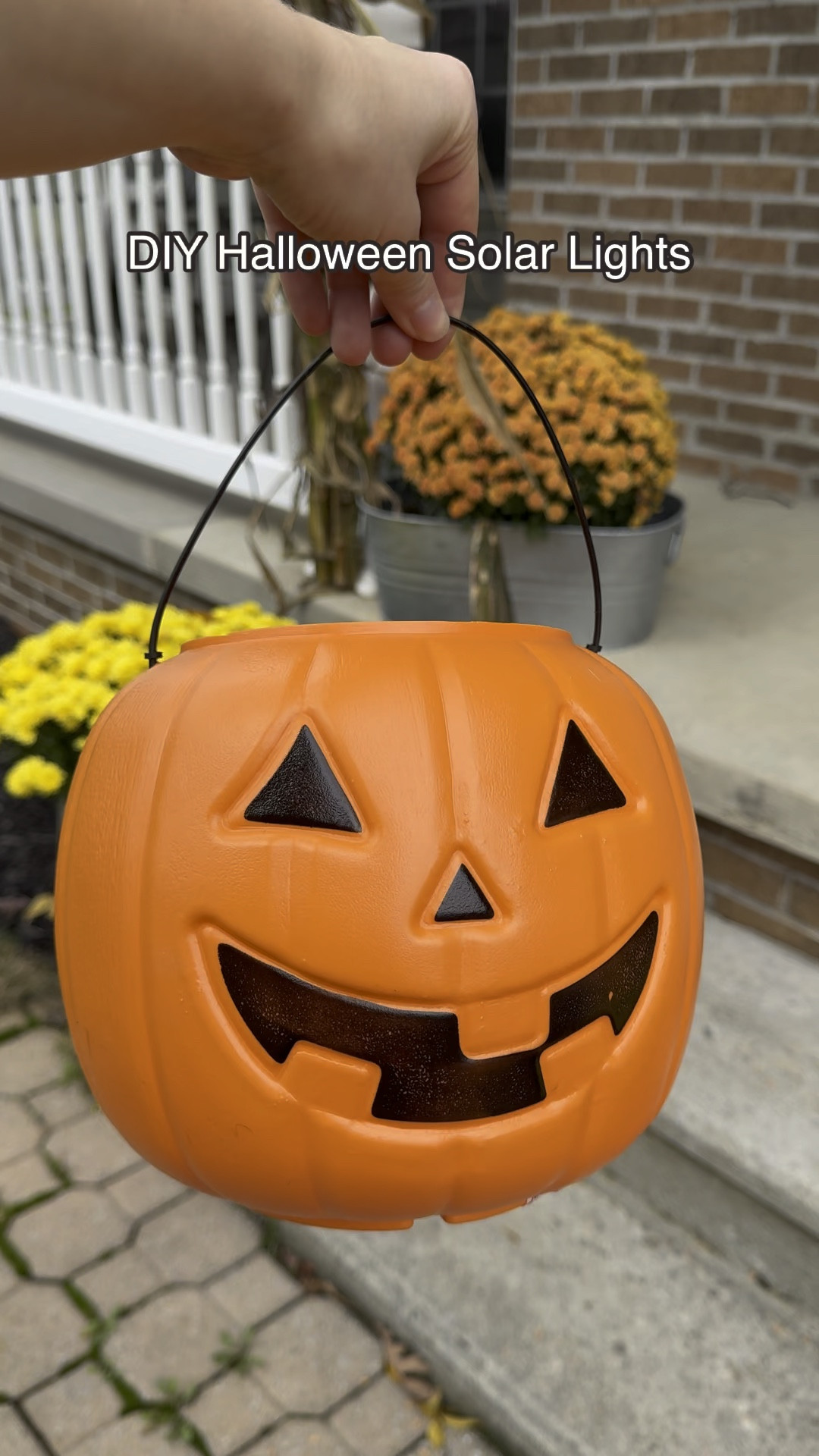 DIY Halloween outdoor lights! Halloween diy. Halloween home decor. Halloween home. Solar lights. Halloween porch. 

#LTKhome #LTKfindsunder50 #LTKSeasonal