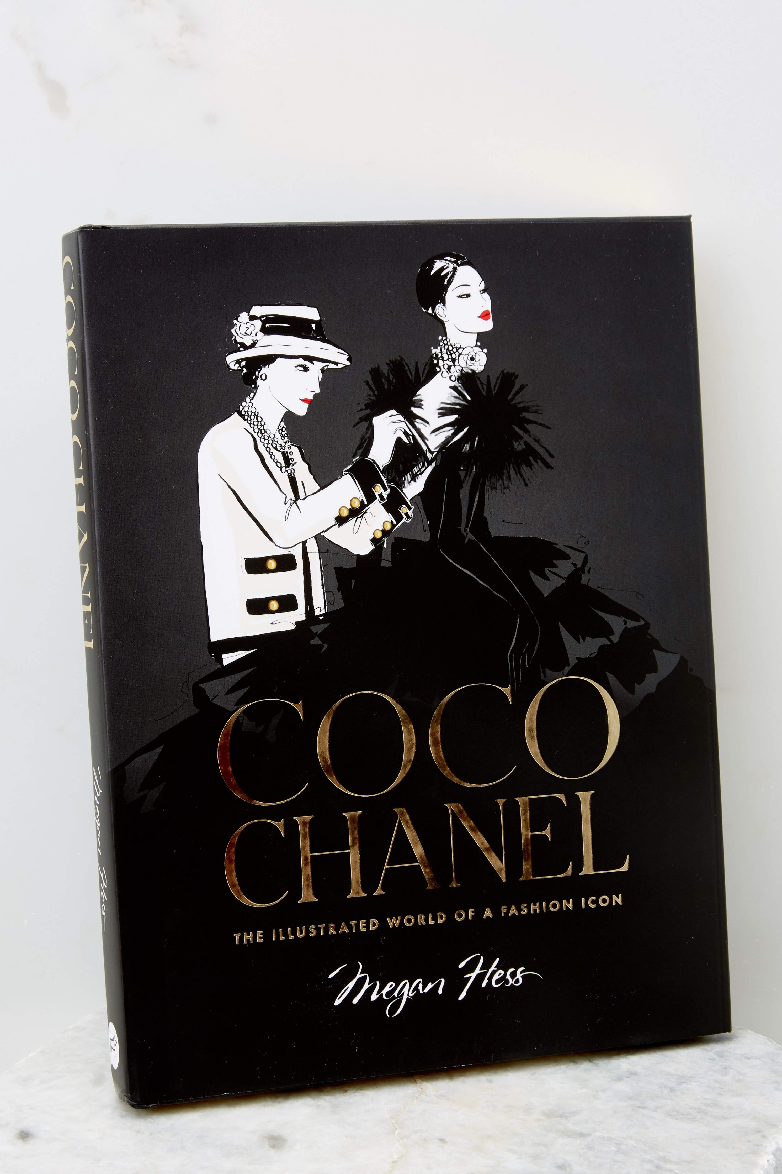 Coco Chanel, The Illustrated World Of A Fashion Icon Book Black | Red Dress 