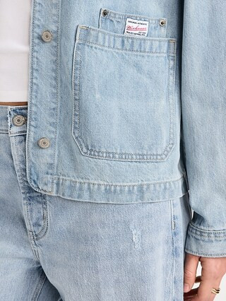 Cropped Denim Chore Jacket | Old Navy (US)