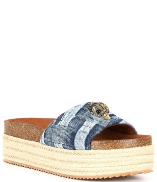 Kensington Denim Platform Espadrille Sandals | Dillard's