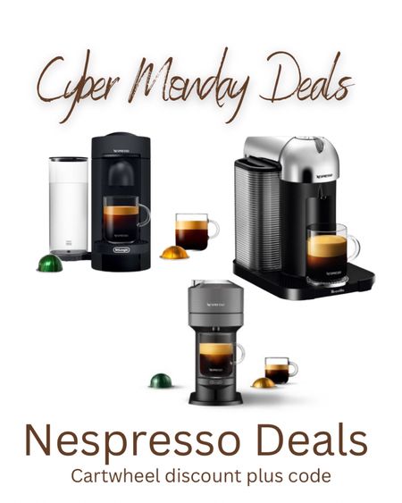 So many great deals! But target probably has the best for the neapresso! They have a cartwheel coupon and also a coupon code you can use!

#nepresso #coffee #coffeemachine
#cybermondaydeals
#espresso 
#cybermondaydeals #blackfriday #cybermonday #giftguide
#cybermondaydeals #blackfriday #cybermonday #giftguide #holidaydress #kneehighboots #loungeset #thanksgiving #earlyblackfridaydeals #walmart #target #macys #academy #under40  #LTKfamily #LTKcurves #LTKfit #LTKbeauty #LTKhome #LTKstyletip #LTKunder100 #LTKsalealert #LTKtravel #LTKunder50 #LTKhome #LTKsalealert #LTKHoliday #LTKshoecrush #LTKunder50 #LTKHoliday
#under50 #fallfaves #christmas #winteroutfits #holidays #coldweather #transition #rustichomedecor #cruise #highheels #pumps #blockheels #clogs #mules #midi #maxi #dresses #skirts #croppedtops #everydayoutfits #livingroom #highwaisted #denim #jeans #distressed #momjeans #paperbag #opalhouse #threshold #anewday #knoxrose #mainstay #costway #universalthread #garland 
#boho #bohochic #farmhouse #modern #contemporary #beautymusthaves 
#amazon #amazonfallfaves #amazonstyle #targetstyle #nordstrom #nordstromrack #etsy #revolve #shein #walmart #halloweendecor #halloween #dinningroom #bedroom #livingroom #king #queen #kids #bestofbeauty #perfume #earrings #gold #jewelry #luxury #designer #blazer #lipstick #giftguide #fedora #photoshoot #outfits #collages #homedecor


#LTKsalealert #LTKGiftGuide #LTKhome